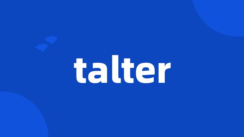 talter