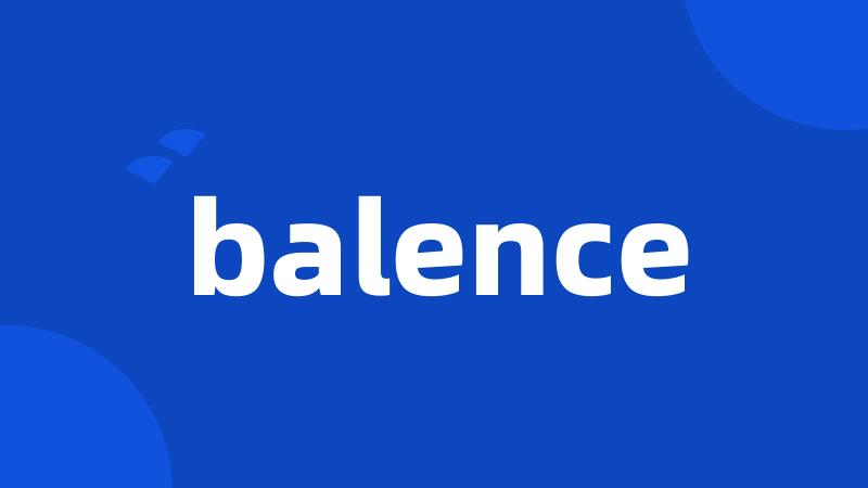 balence