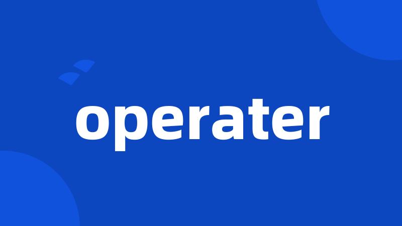 operater