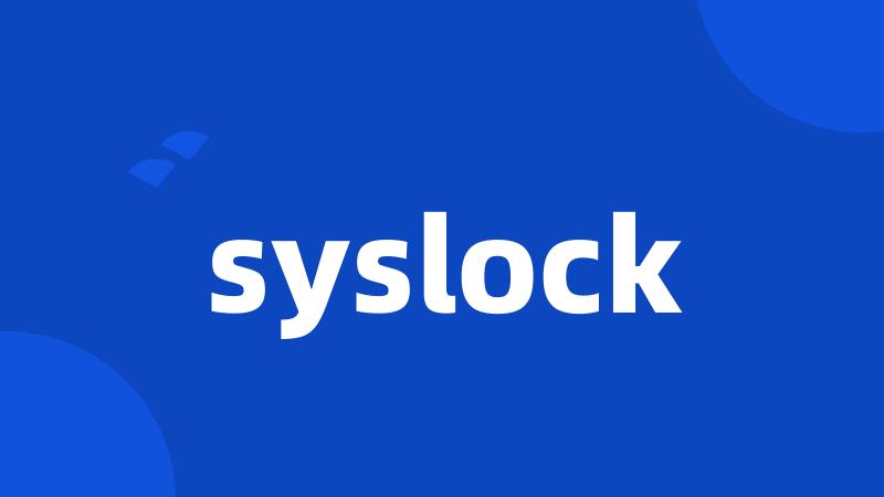 syslock