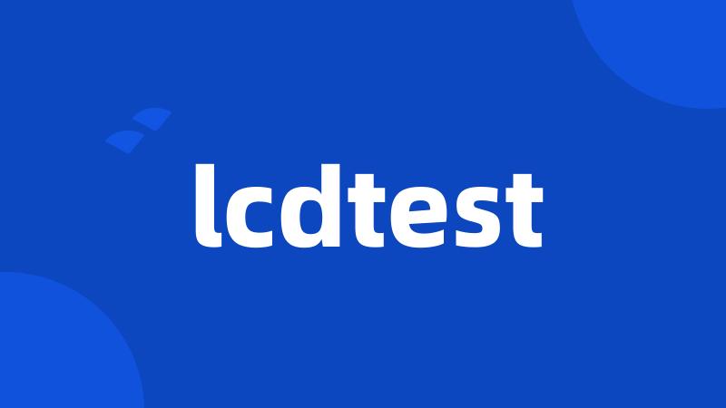 lcdtest