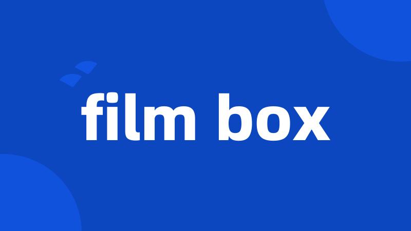 film box