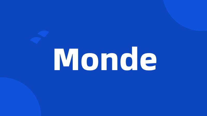 Monde