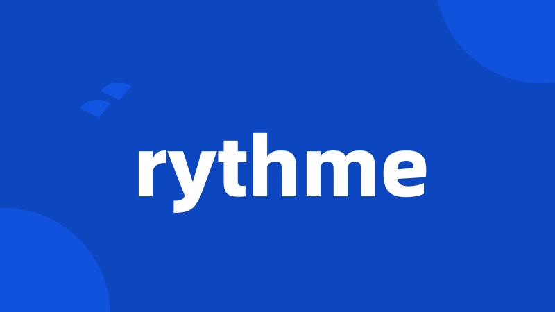 rythme