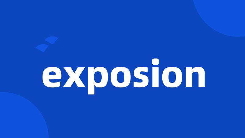 exposion