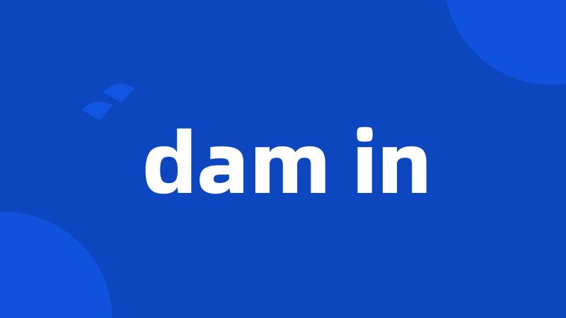 dam in