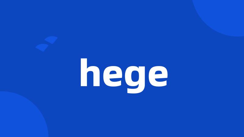 hege