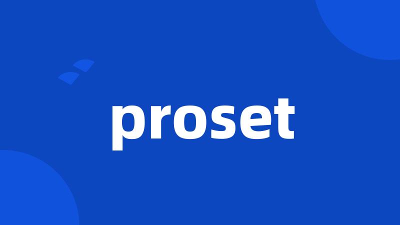 proset