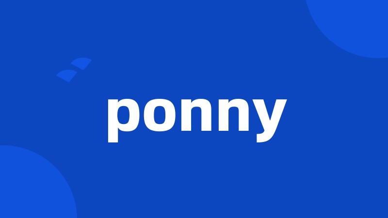 ponny