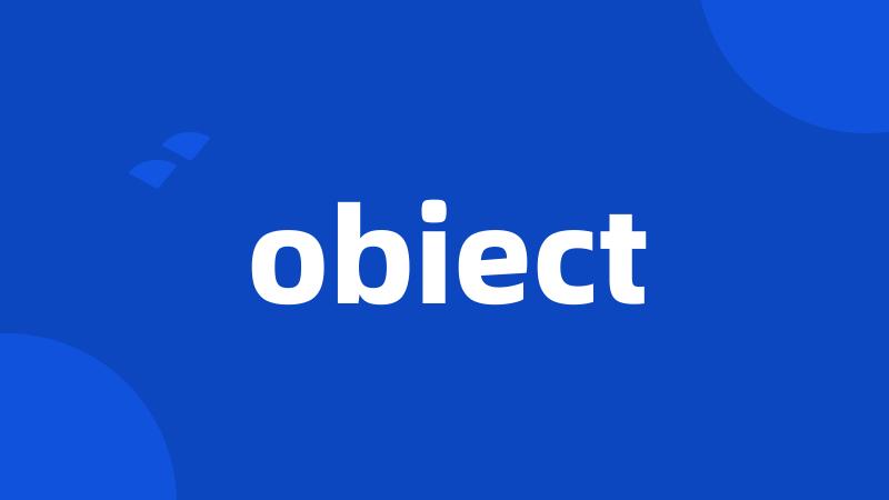 obiect