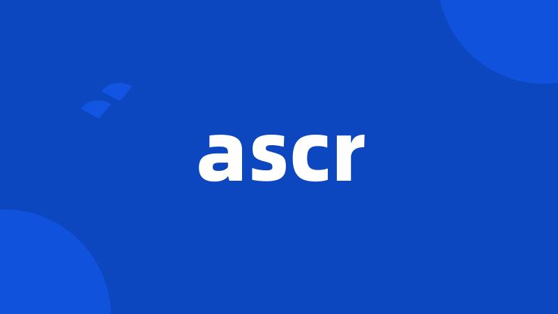 ascr