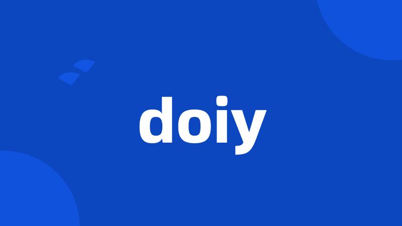 doiy