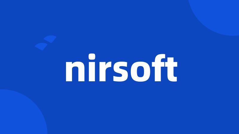 nirsoft