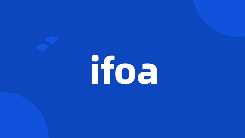 ifoa