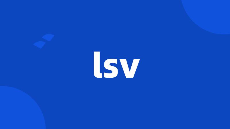 lsv