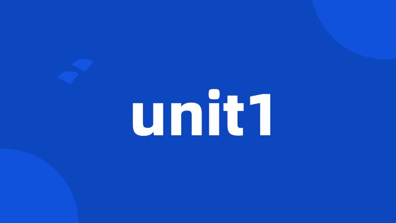 unit1