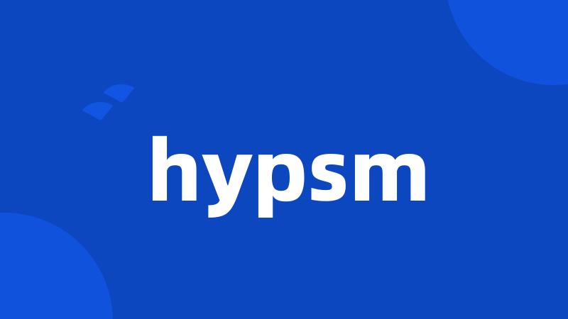 hypsm