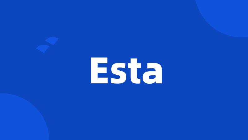 Esta