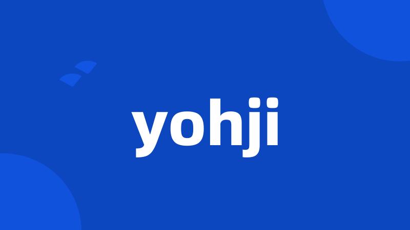 yohji