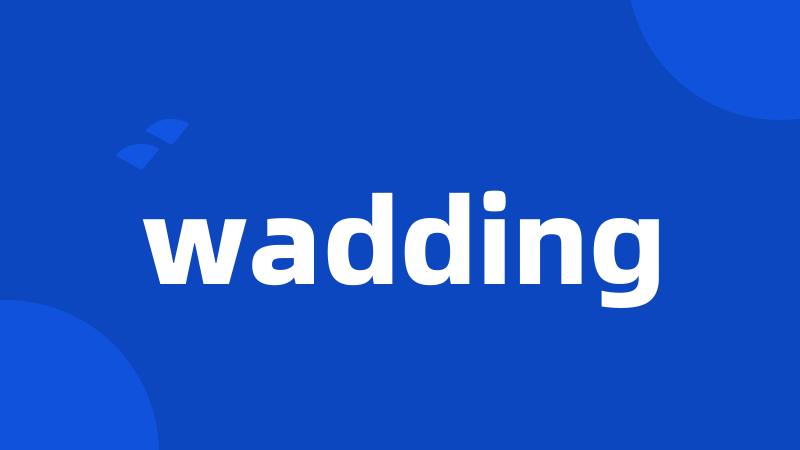 wadding