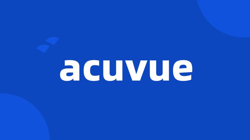 acuvue