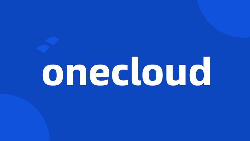 onecloud