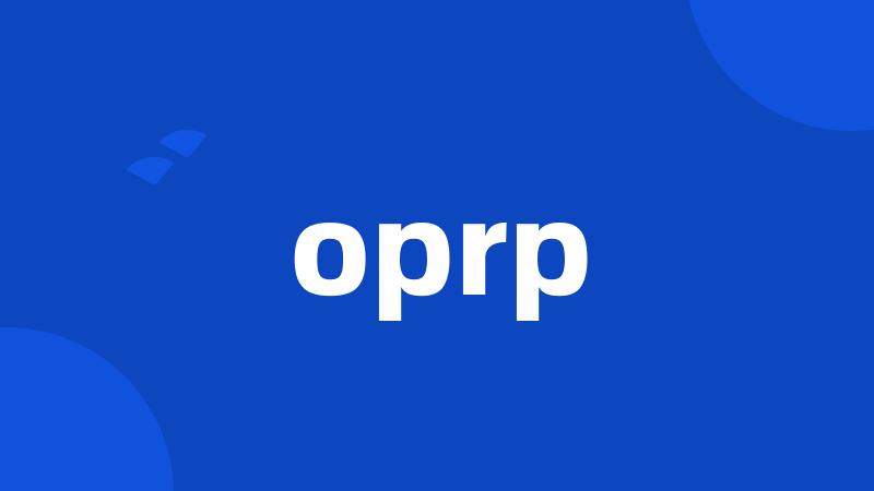 oprp