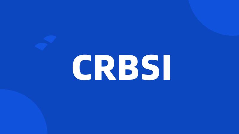 CRBSI