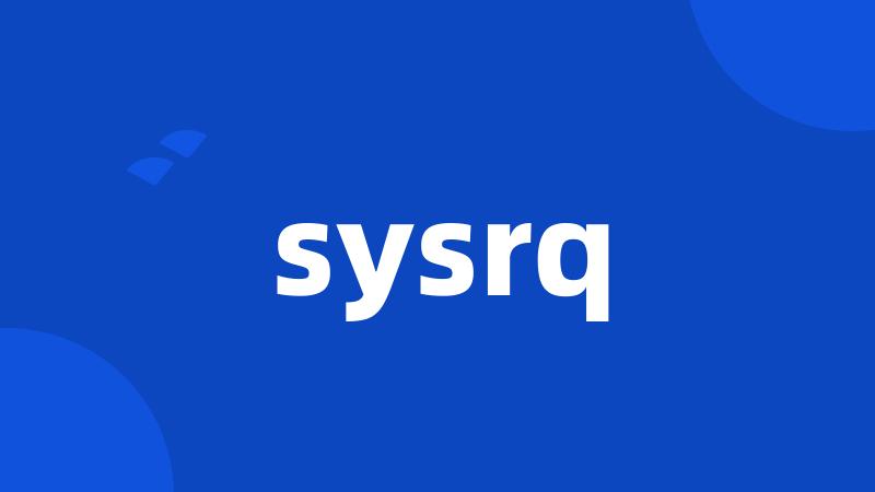 sysrq