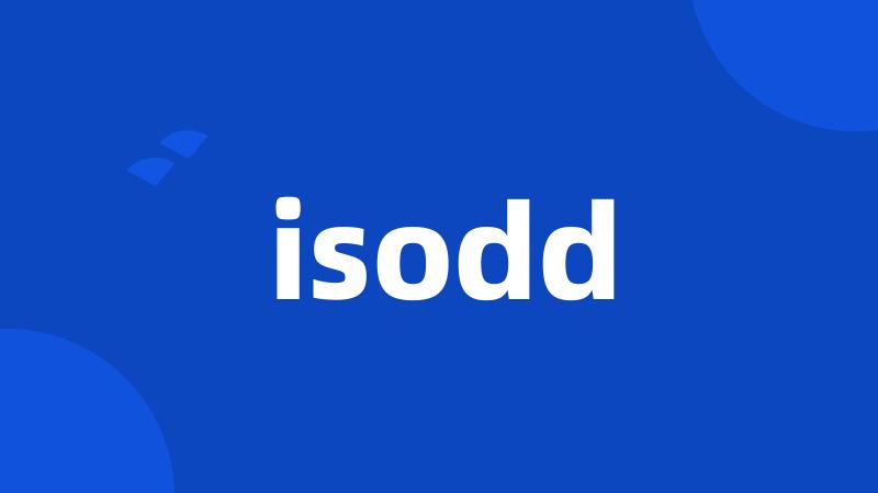 isodd