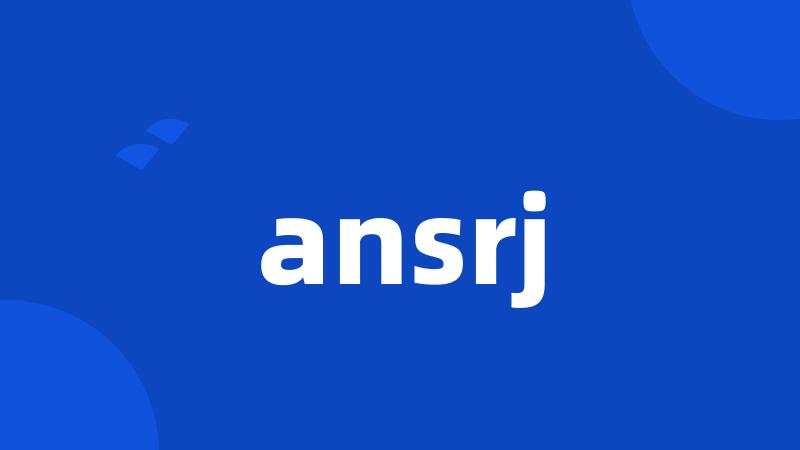 ansrj