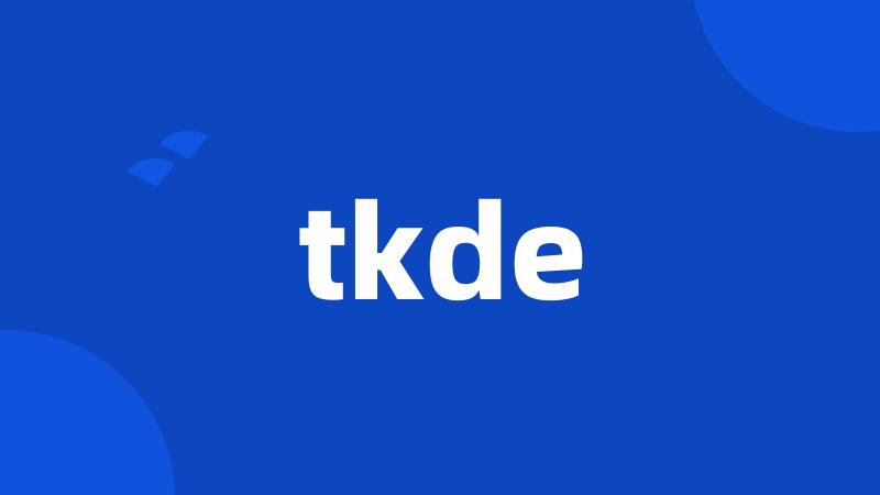 tkde