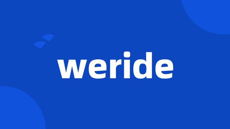 weride