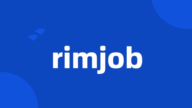 rimjob