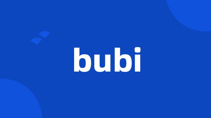 bubi