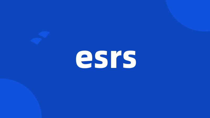 esrs