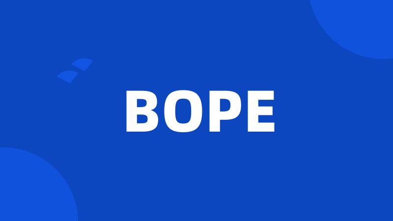 BOPE