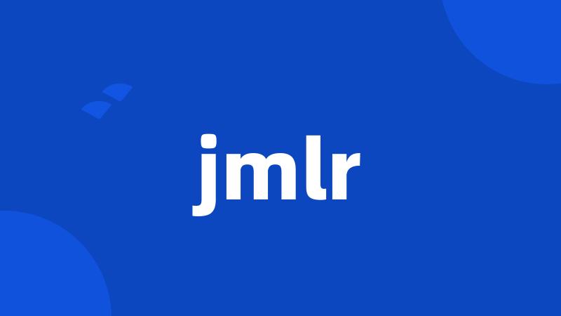 jmlr