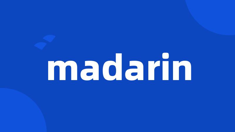 madarin