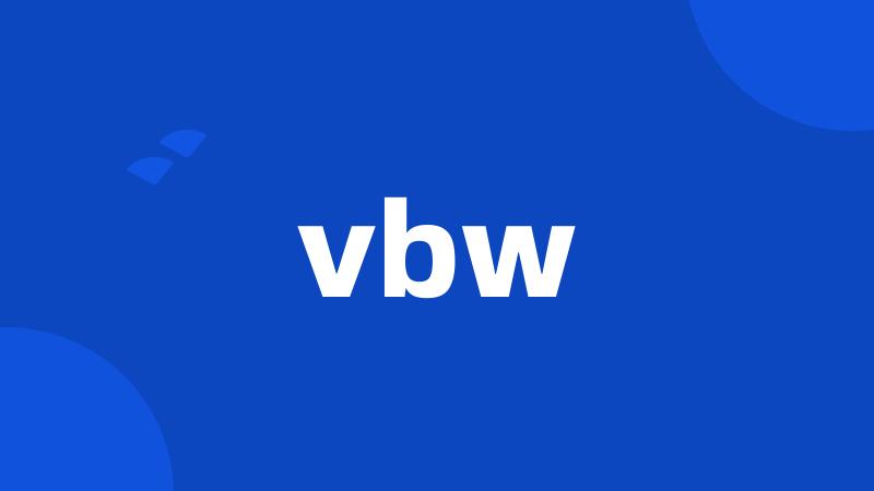 vbw