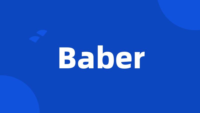 Baber