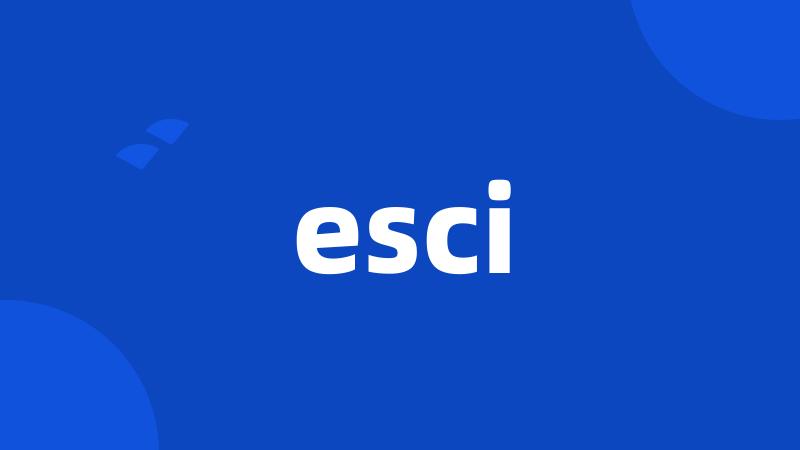 esci