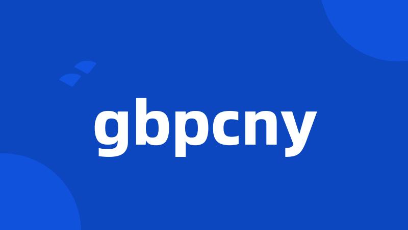 gbpcny