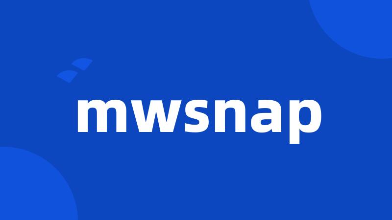 mwsnap