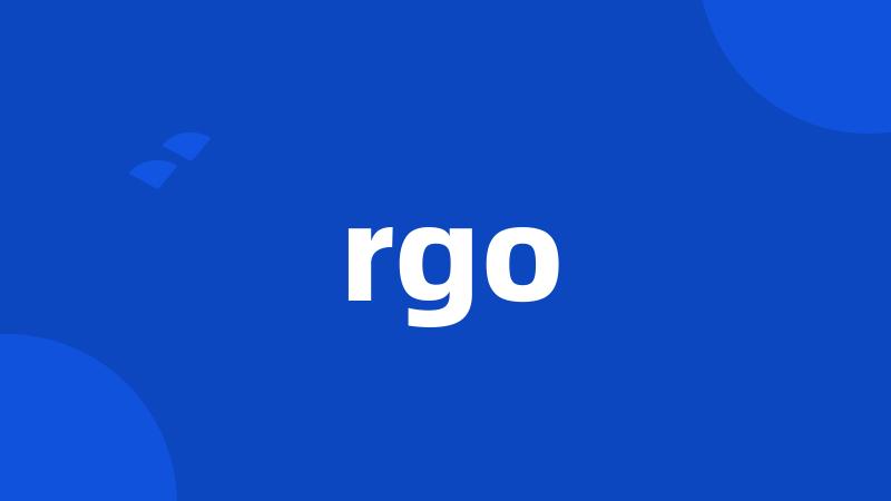 rgo