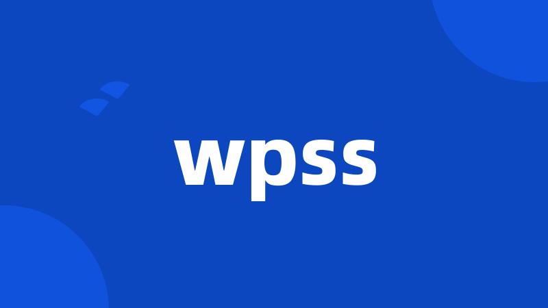 wpss