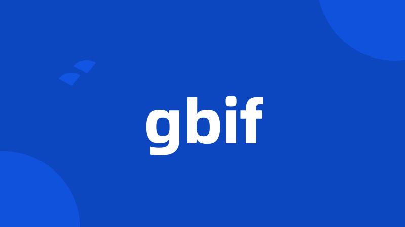 gbif