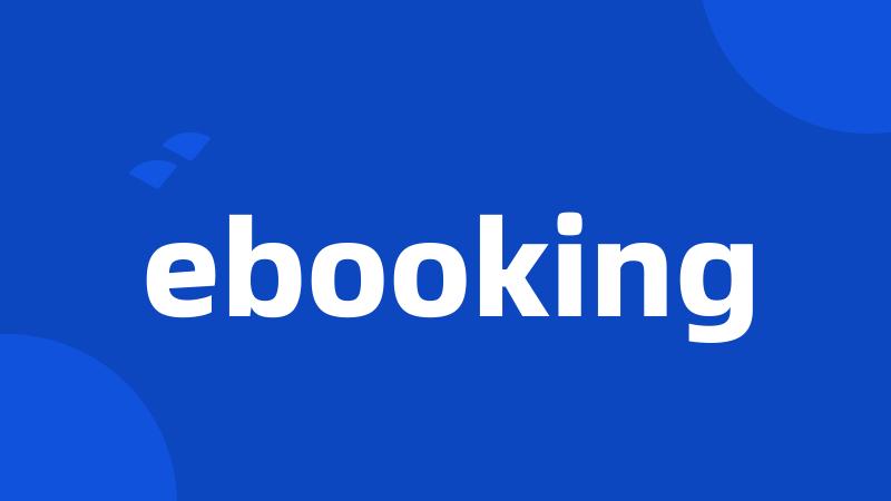 ebooking