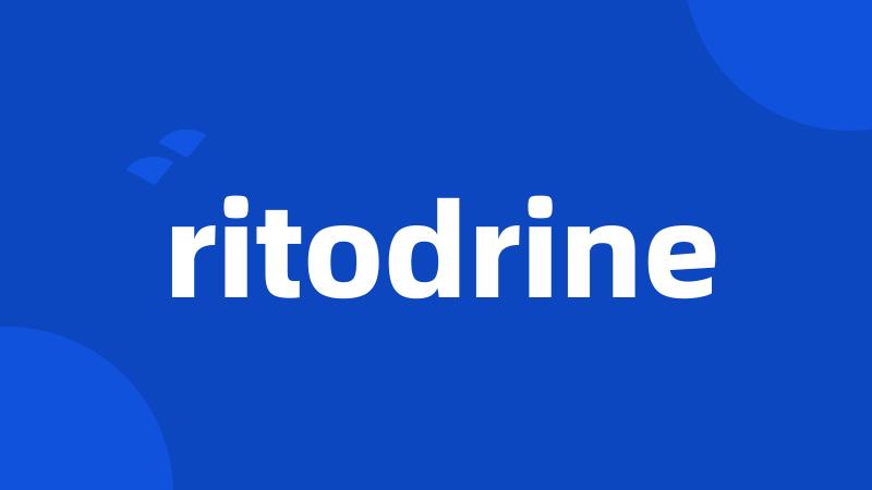 ritodrine