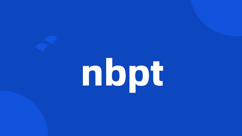 nbpt